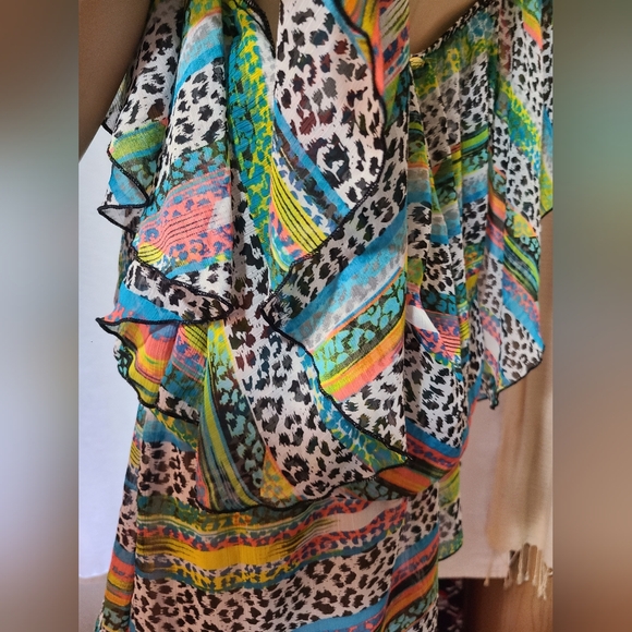 JESSICA SIMPSON OFF-SHOULDER OPEN BACK MINI DRESS COQUETTE GIRLY GIRL PROM READY - Picture 5 of 8